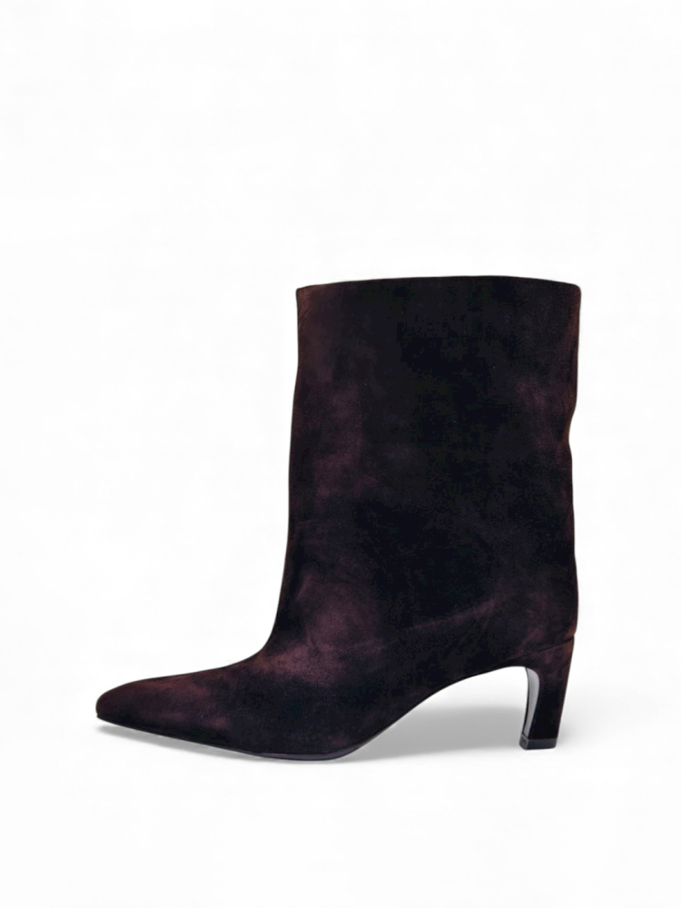 Ботильоны демисезонные из натуральной замши