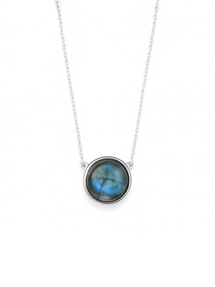 Колье Луна с лабрадоритом