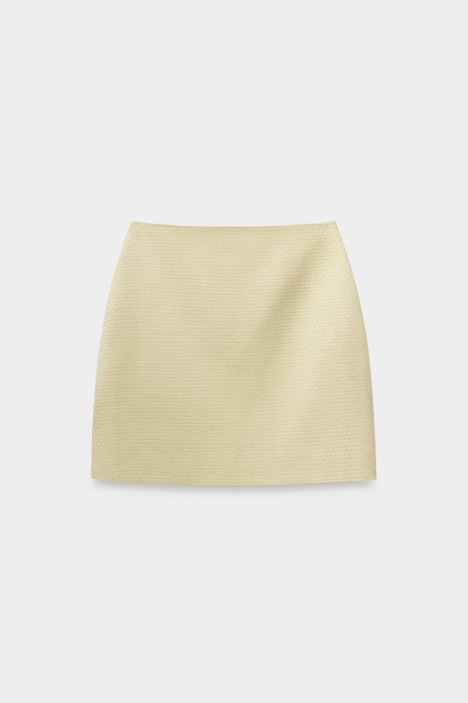 Юбка из утепленной фактурной ткани