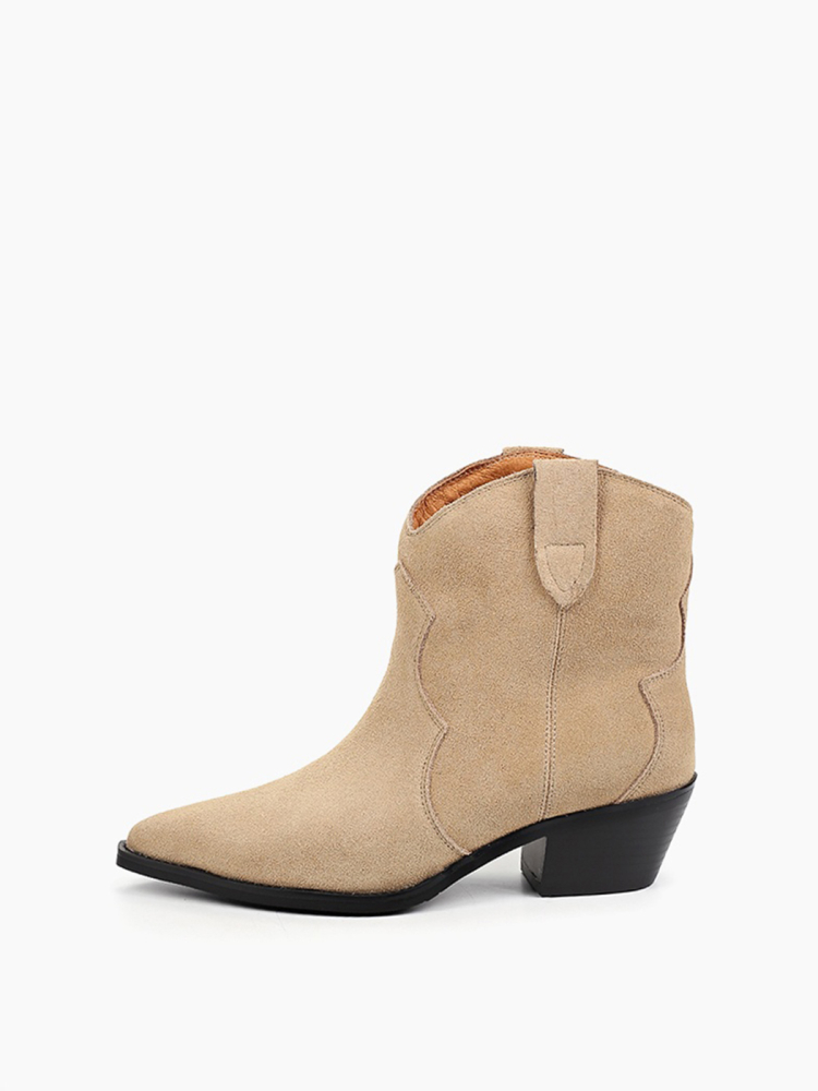 Казаки короткие из натуральной замши