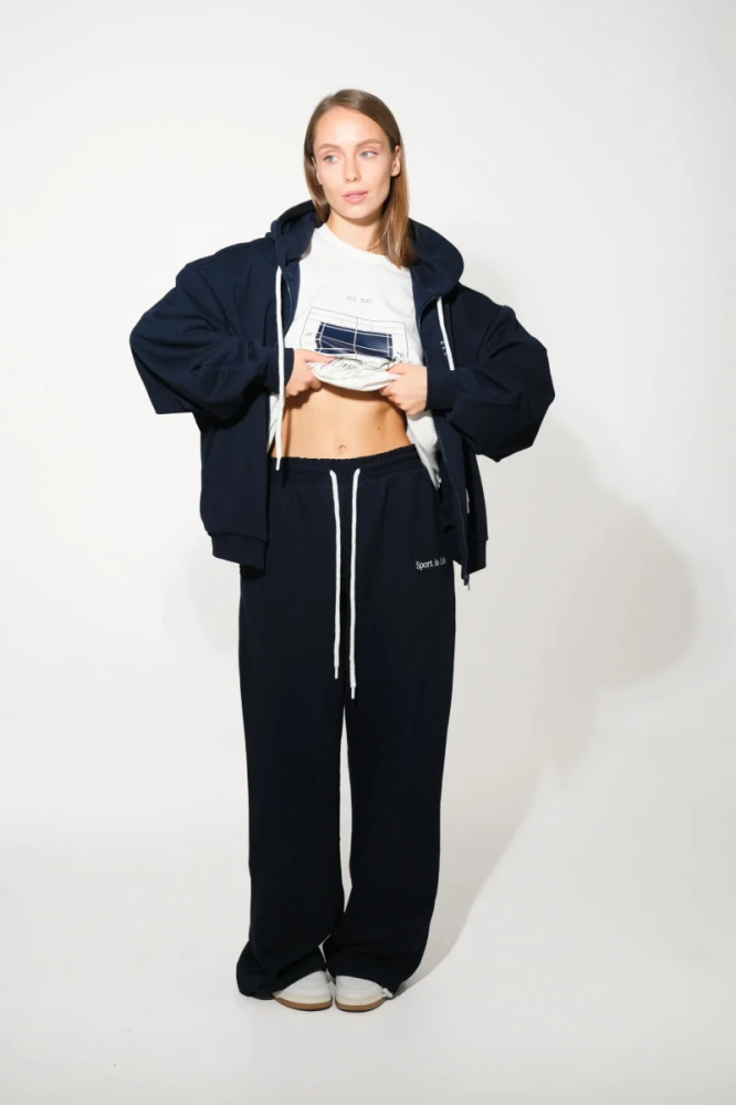 Брюки широкие Sport is life