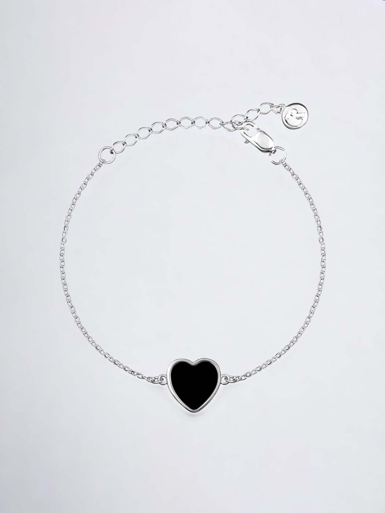 Браслет Сердце с ониксом