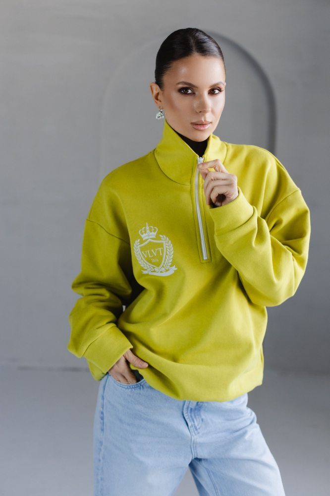 Анорак из трикотажа с молнией