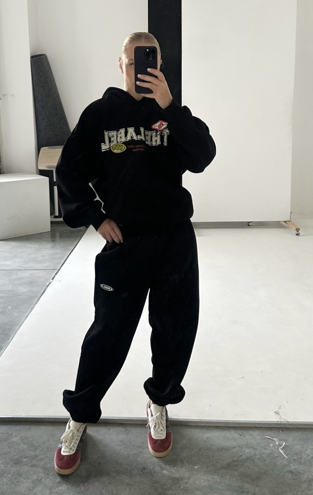 Джоггеры на узкой резинке Fleece BLACK