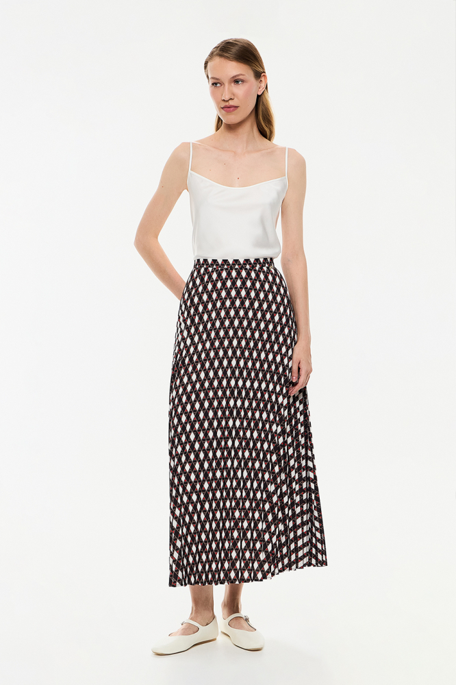 Юбка-плиссе с принтом