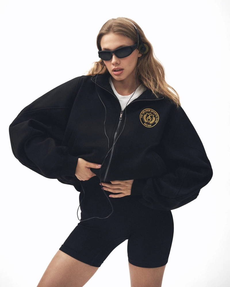Зип-худи ZIP HOODIE BLACK SPORTS CLUB