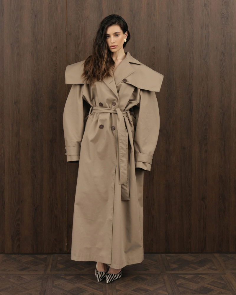 Длинный тренч