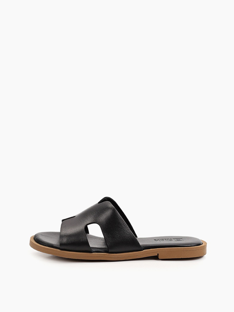 Мюли шлепки PREMIUM из натуральной кожи