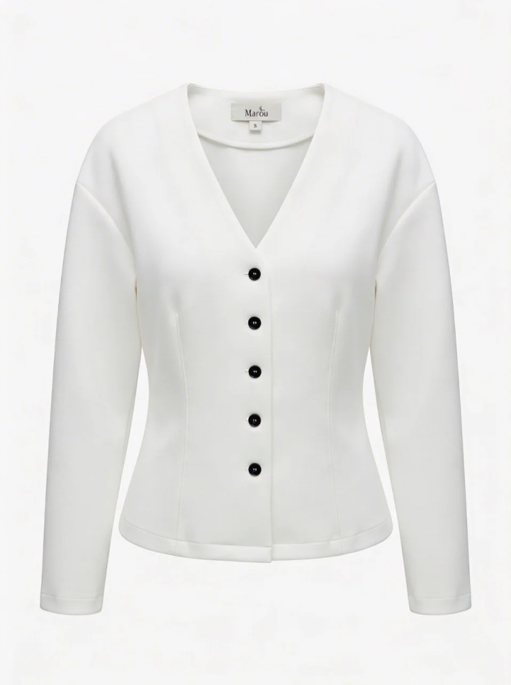 Кардиган из ткани интерлок