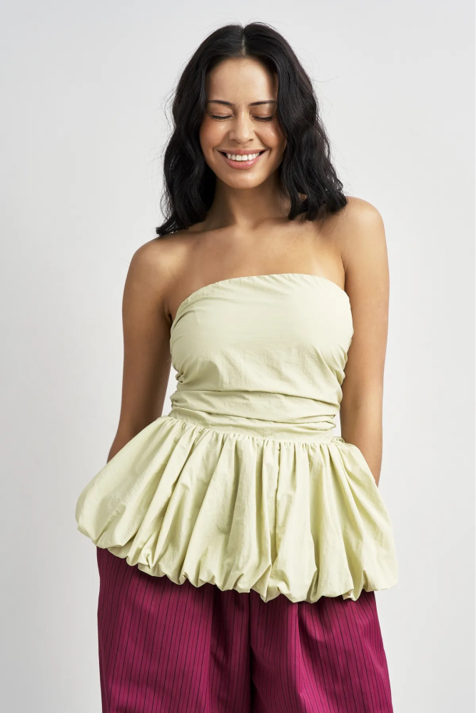 Топ-корсет с баской