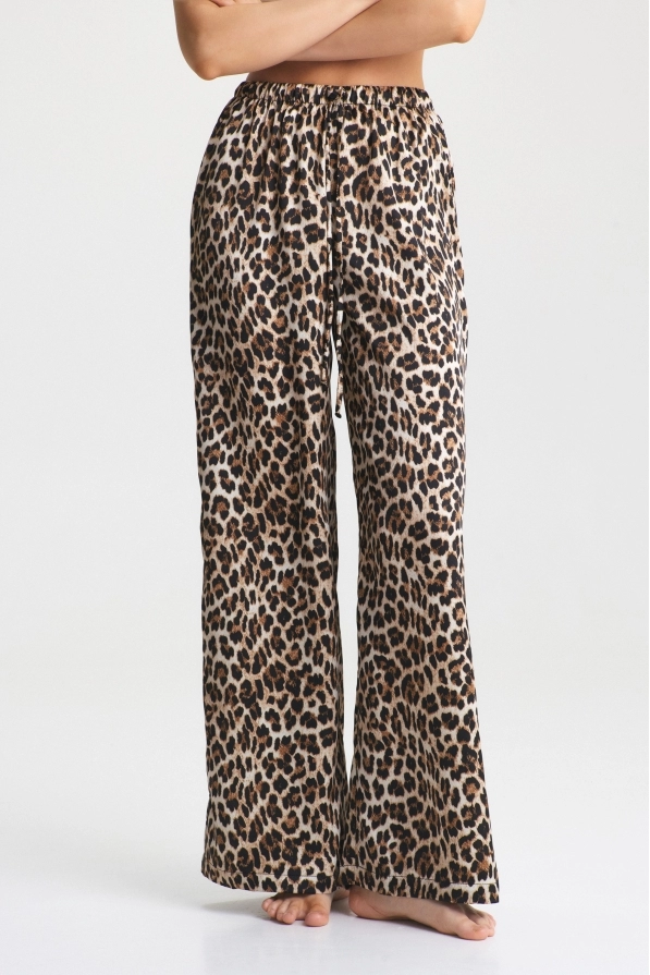 Брюки на шнурке Leopard