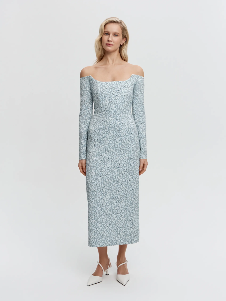 Платье приталенное