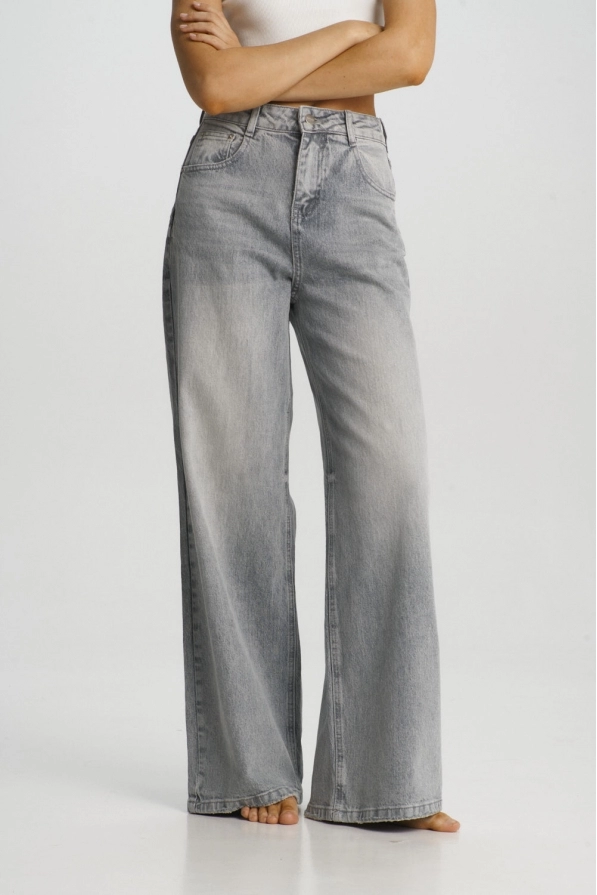 Джинсы-трубы Washed Grey