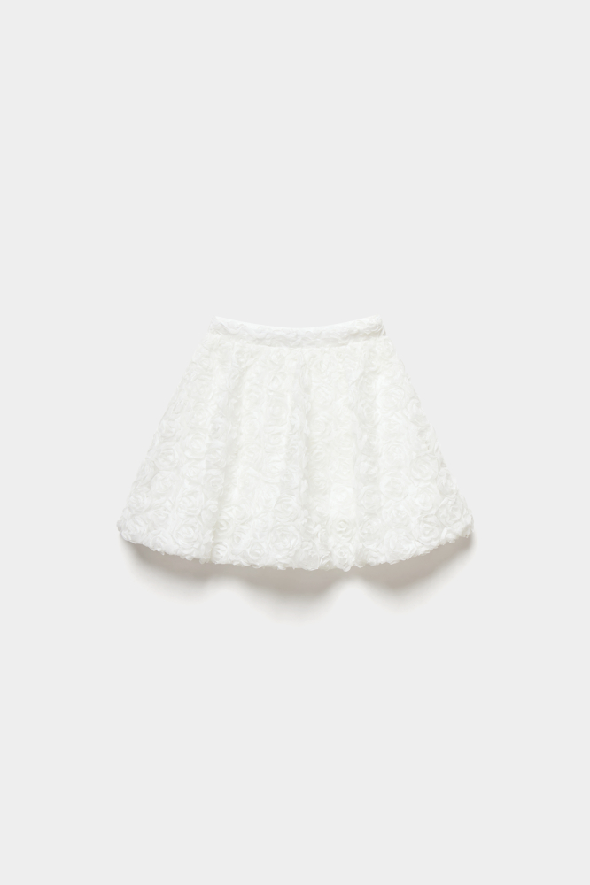 Юбка баллон с объемными розами