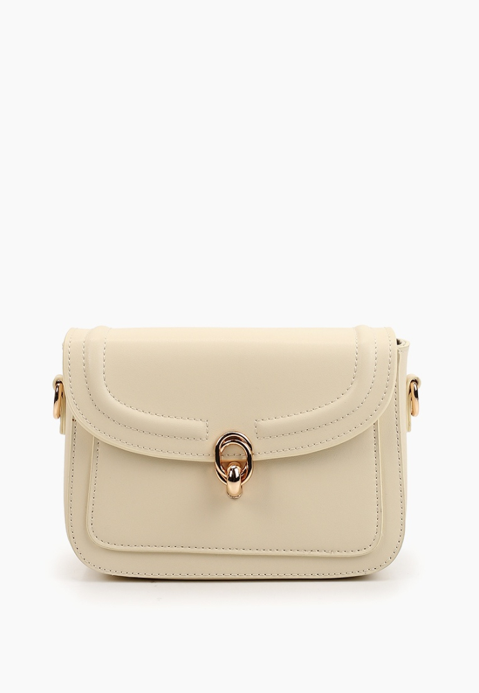 Сумка кросс-боди с золотой застежкой