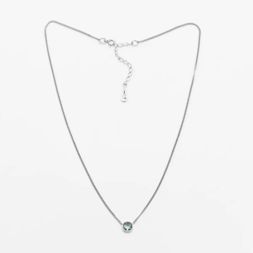 Колье с подвеской из празиолита Jener