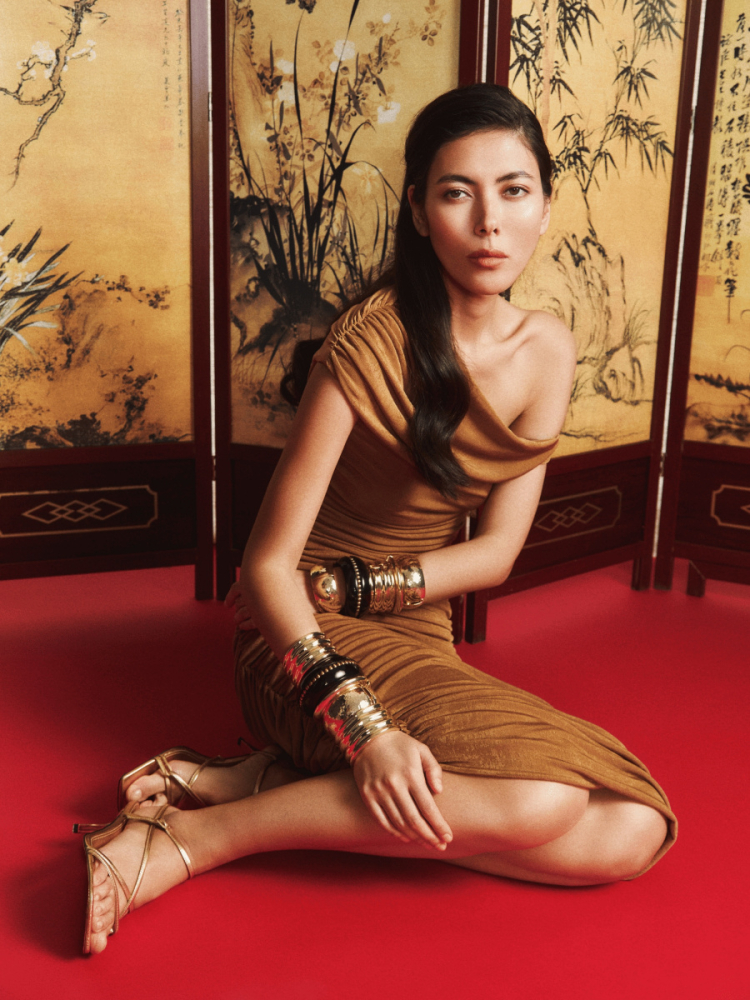 Платье драпированное ассиметричное