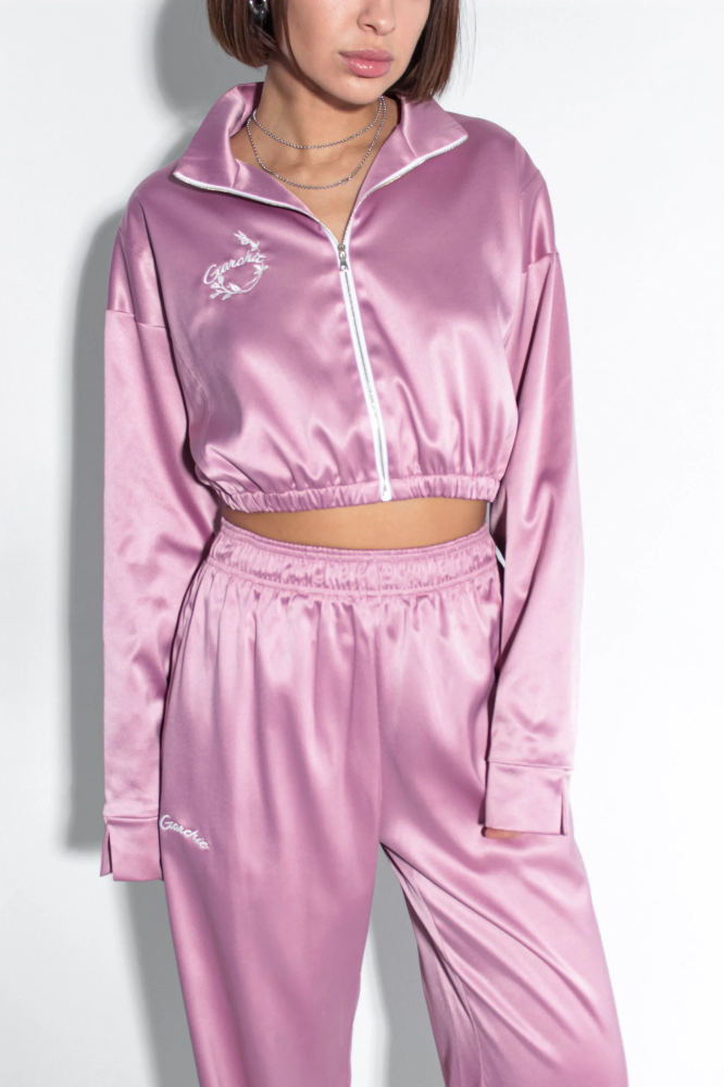 Бомбер из атласа