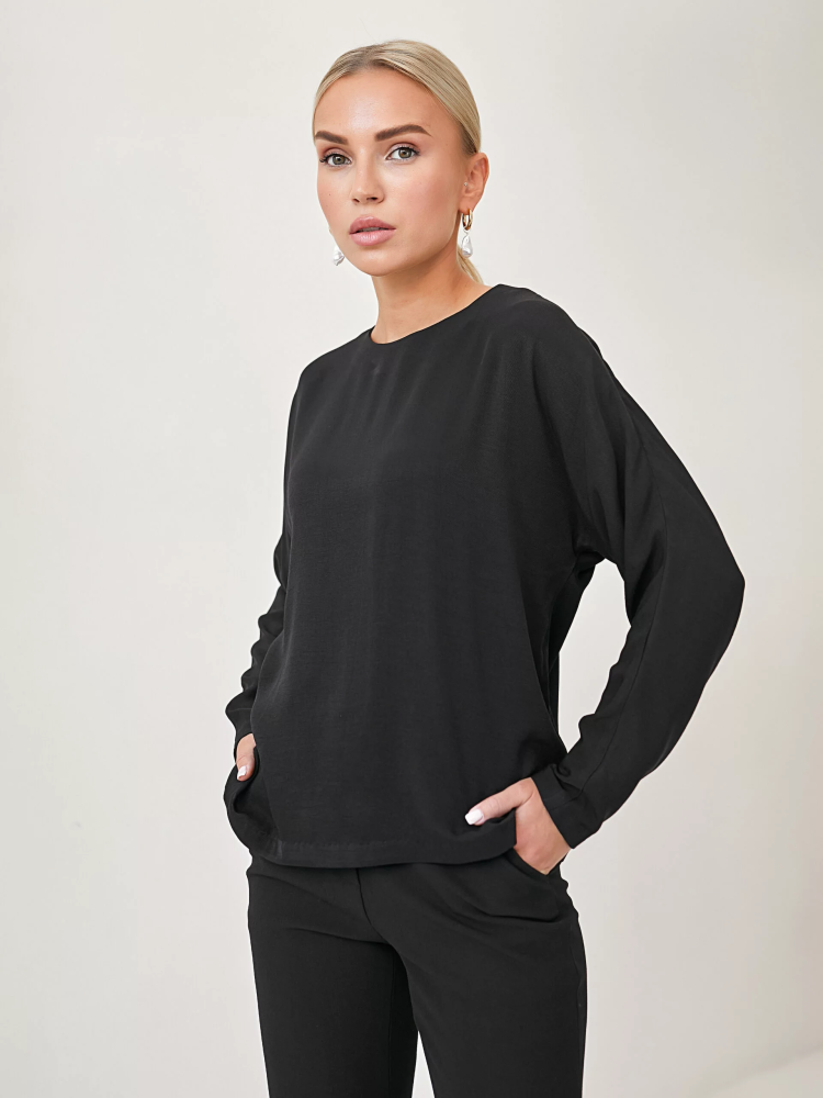 Блуза со спущенным рукавом