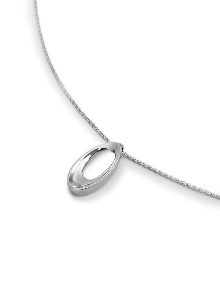 Серебряное колье на цепочке «Коромысло»