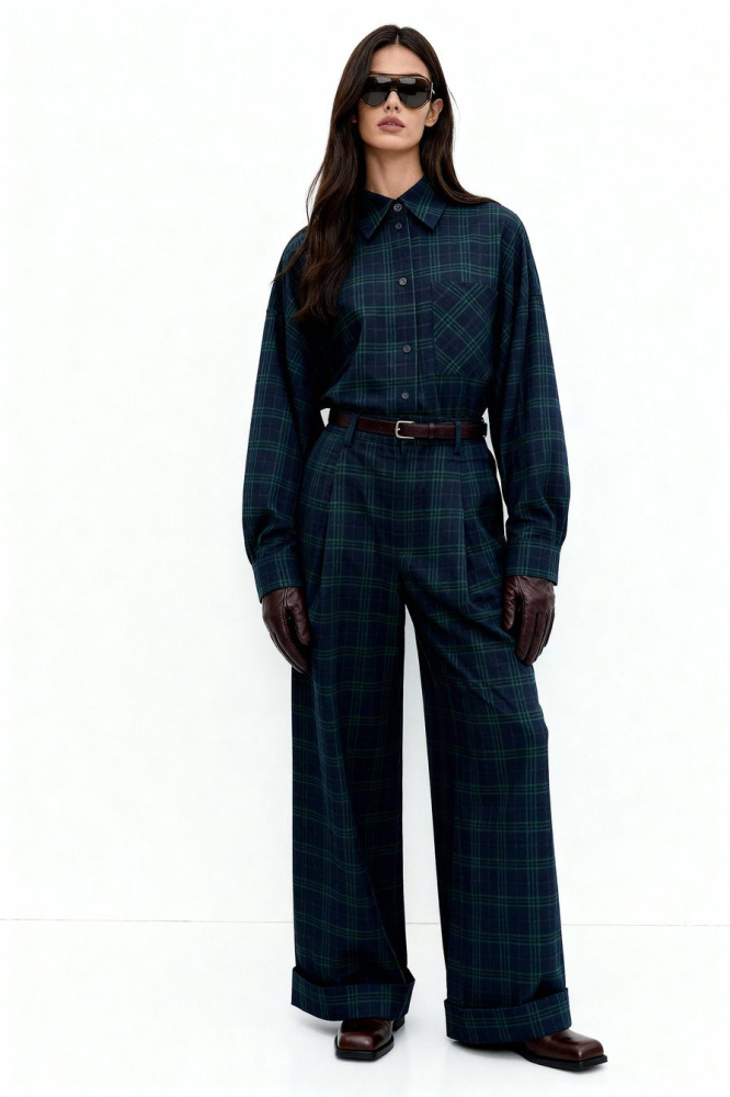 Брюки из смесовой вискозы