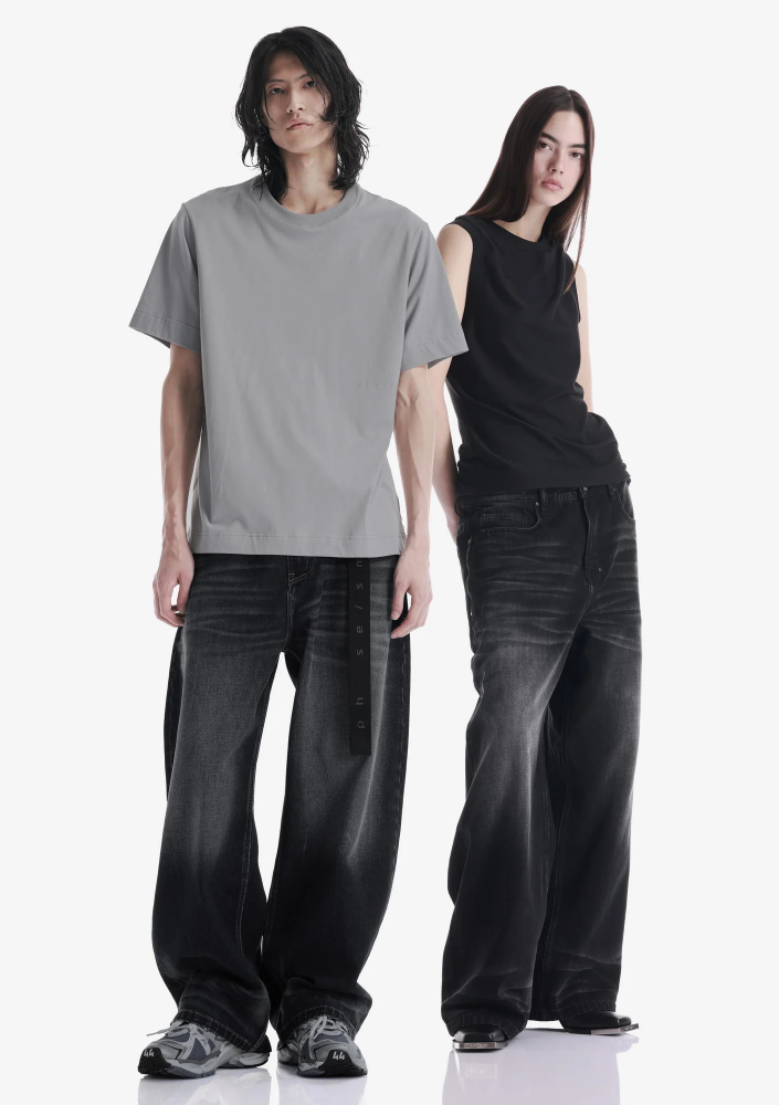 Широкие джинсы