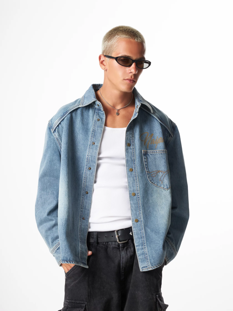 Рубашка Trucker shirt denim М