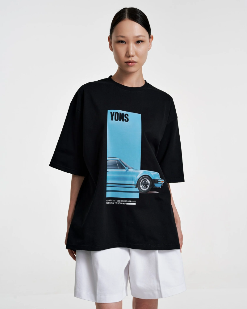 Футболка BLUE PORSCHE BLACK