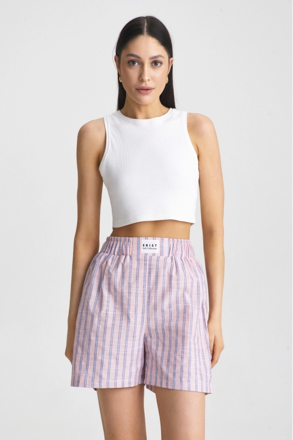 Шорты Pajama в широкую полоску Pink&Blue