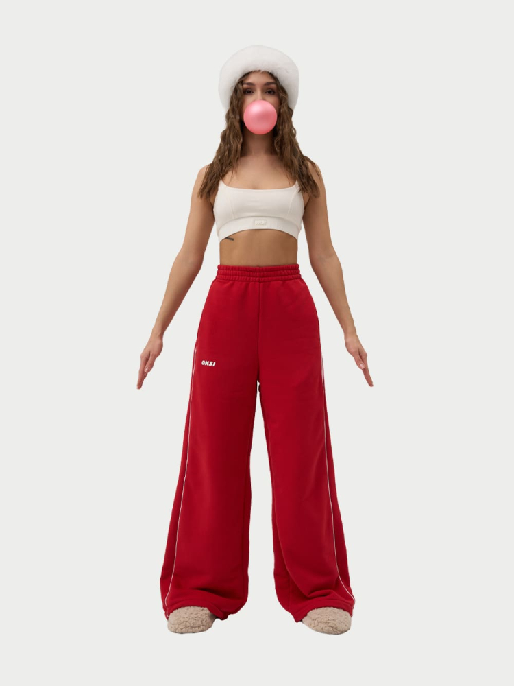 Брюки с кантом утепленные