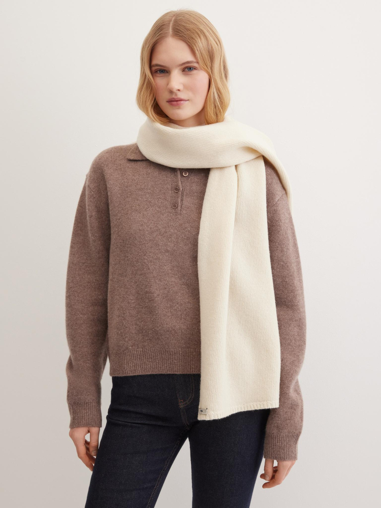 Шарф из шерсти мериноса и кашемира