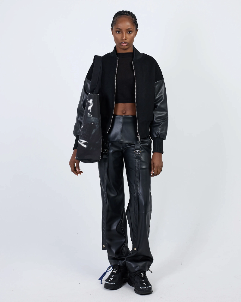 Комбинезон из экокожи