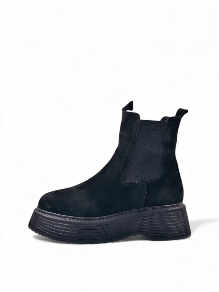 Ботинки женские зимние из натуральной замши