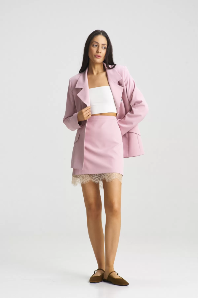 Юбка с кружевом Pink