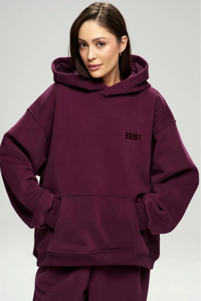 Худи с начесом Plum