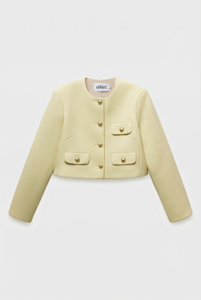 Жакет из утепленной фактурной ткани