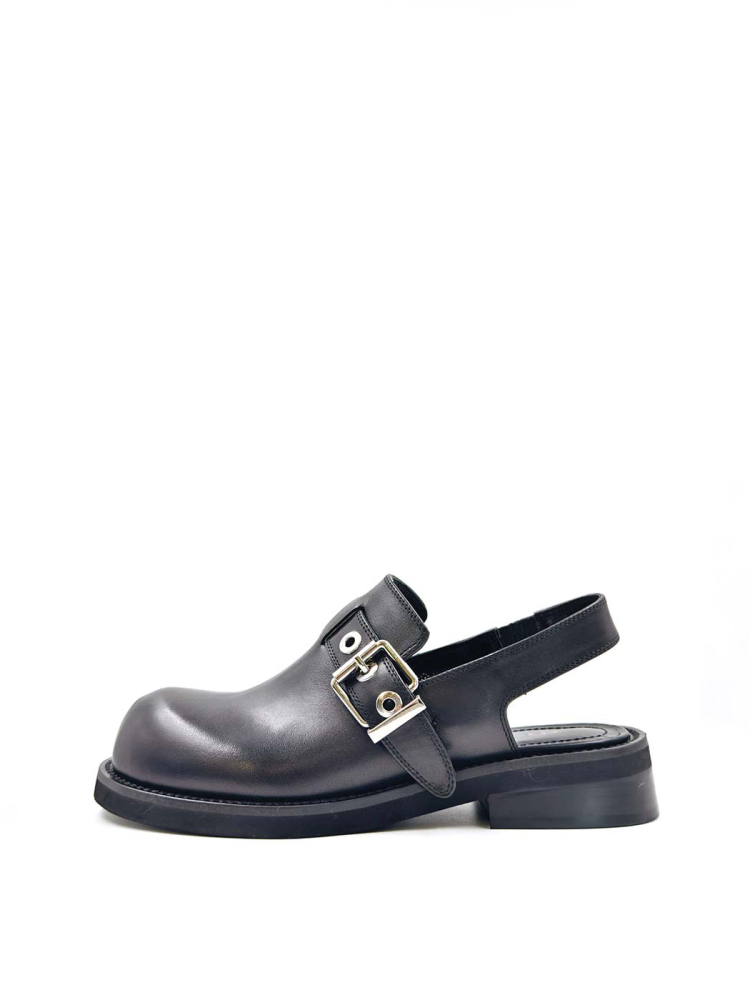 Сабо из натуральной кожи