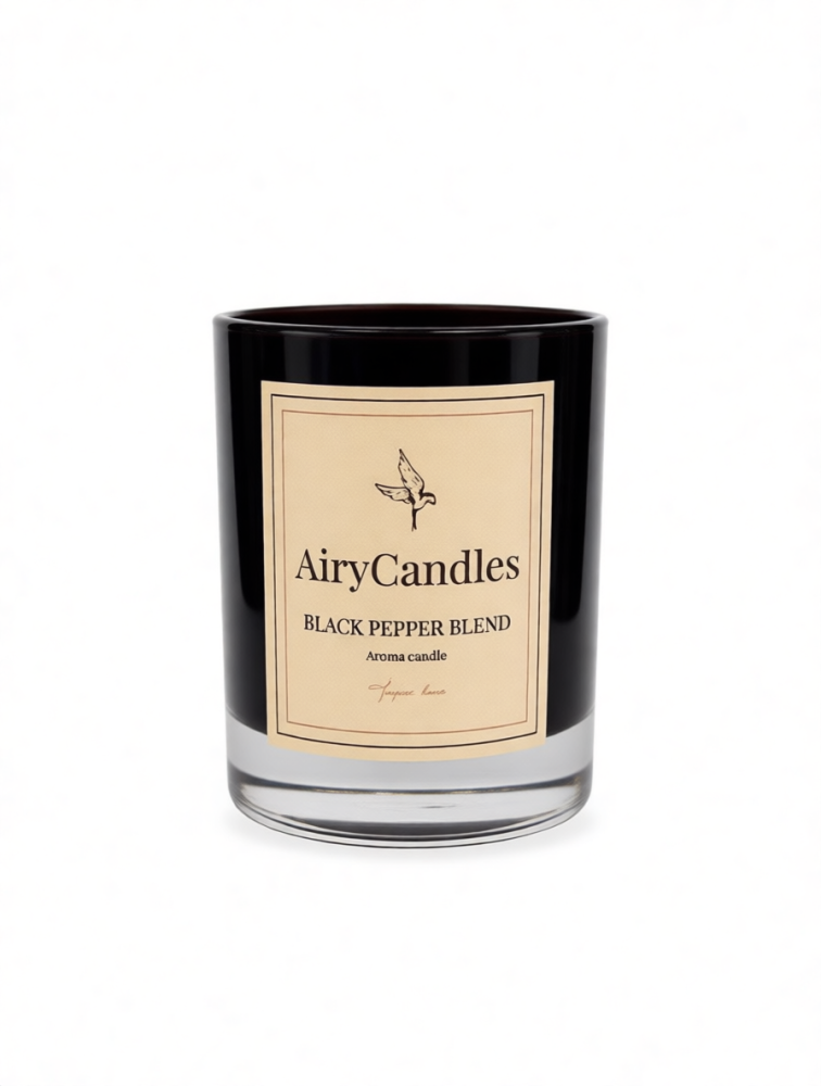 Аромасвеча с деревянным фитилем Black Pepper Blend, 300 мл