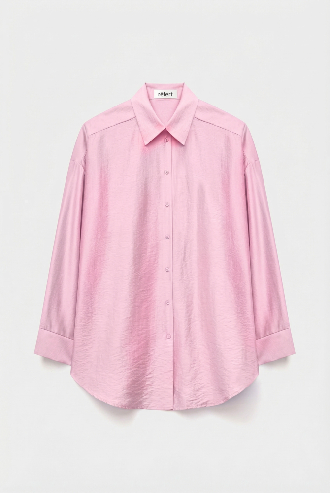 Рубашка оверсайз из вискозы