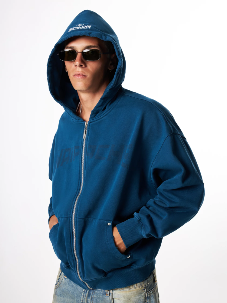 Худи Vintage waves zip hoodie U
