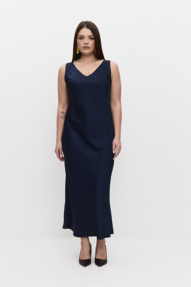 Платье-комбинация на широких бретелях