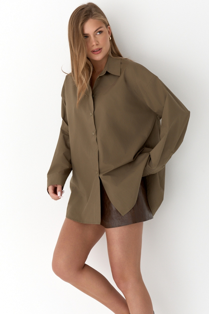 Рубашка оверсайз из хлопка