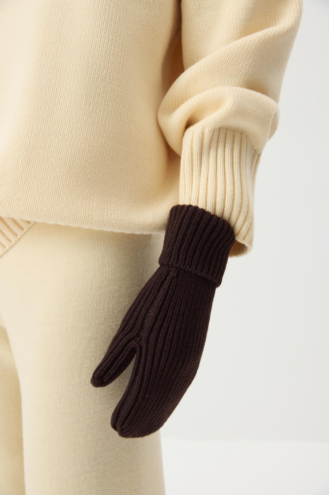 Варежки из шерсти мериноса