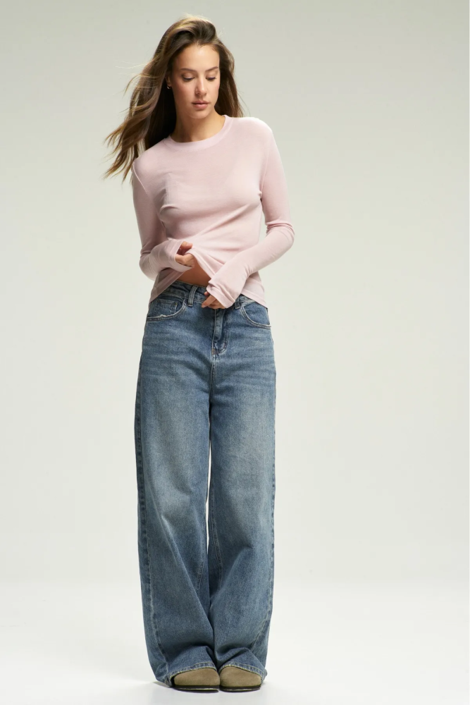 Лонгслив BASIC Pink