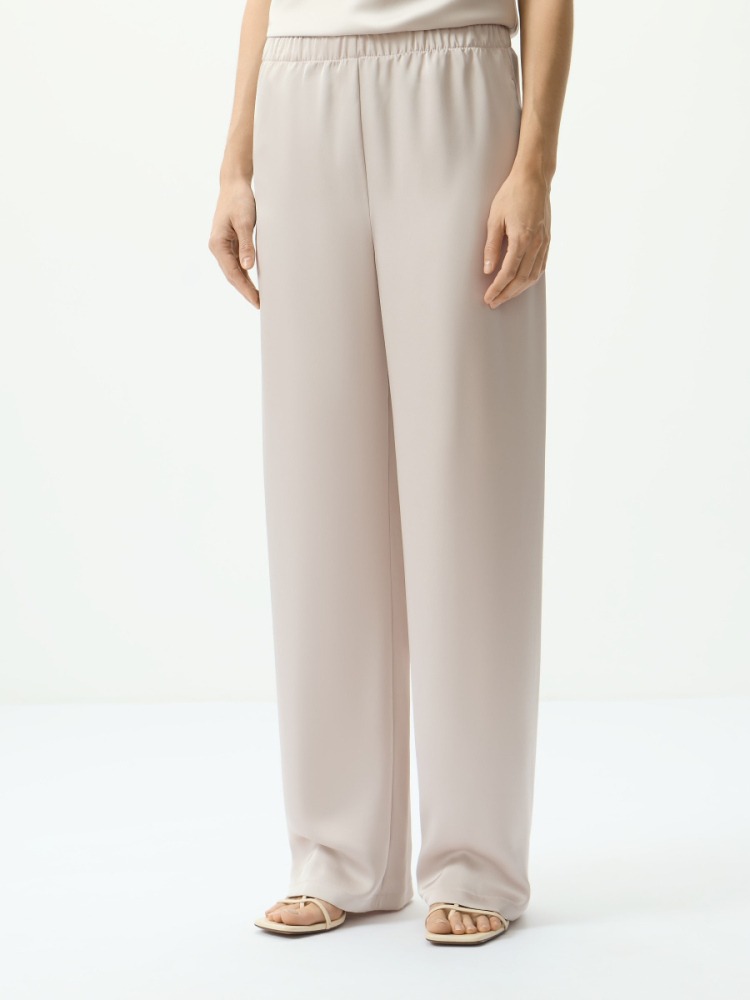 Брюки шелковистые на резинке