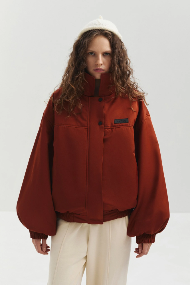 Бомбер укороченный