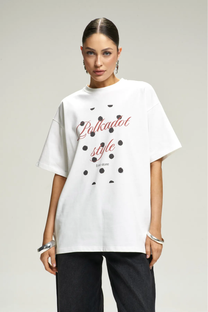 Футболка Polkadot White