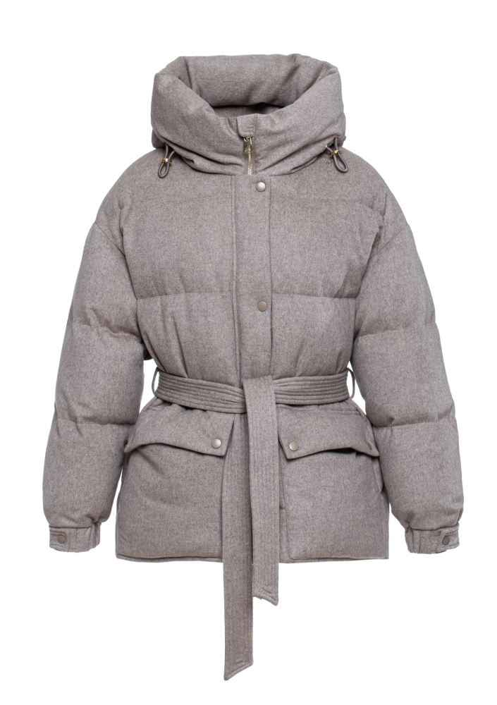 Пуховик из шерсти