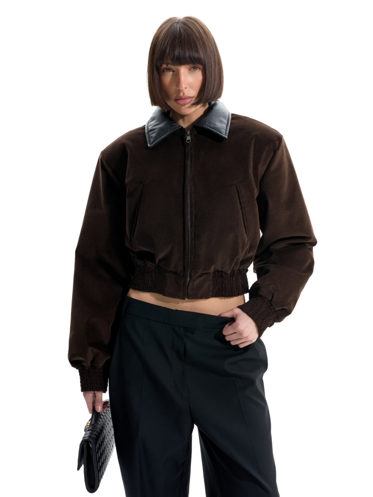 Бомбер из вельвета