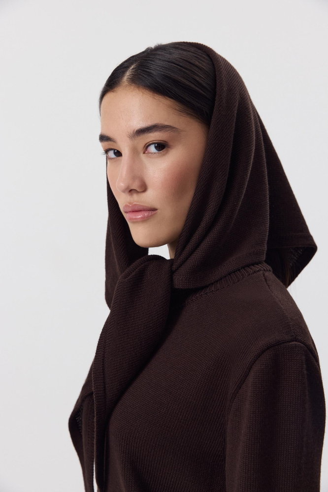 Косынка из шерсти